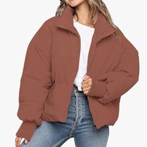 Women's Puffer Jacket in Cinnamon; NWOT